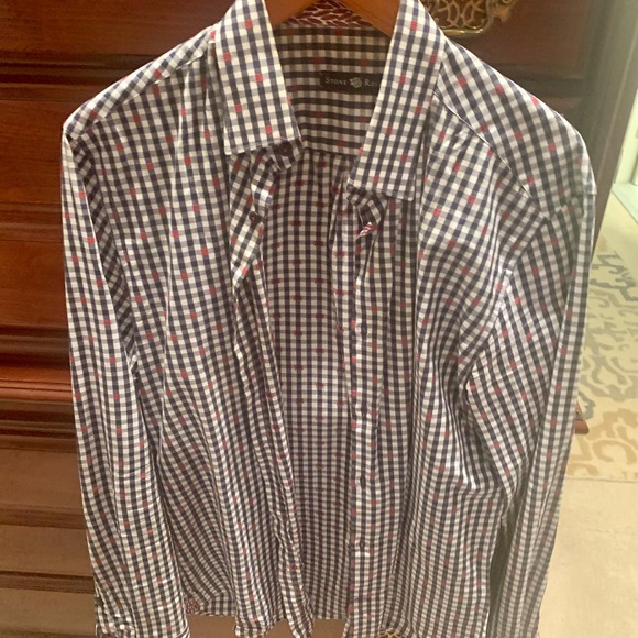 Sakes Fifth Ave Sone Rose Men’s Dress Shirt Beautiful size M. Great with jeans. - Picture 4 of 6